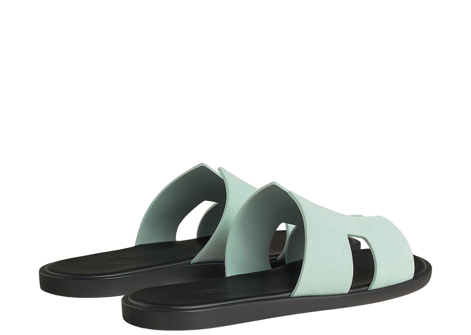 hermes izmir sandal bleu glacier suede 2 1