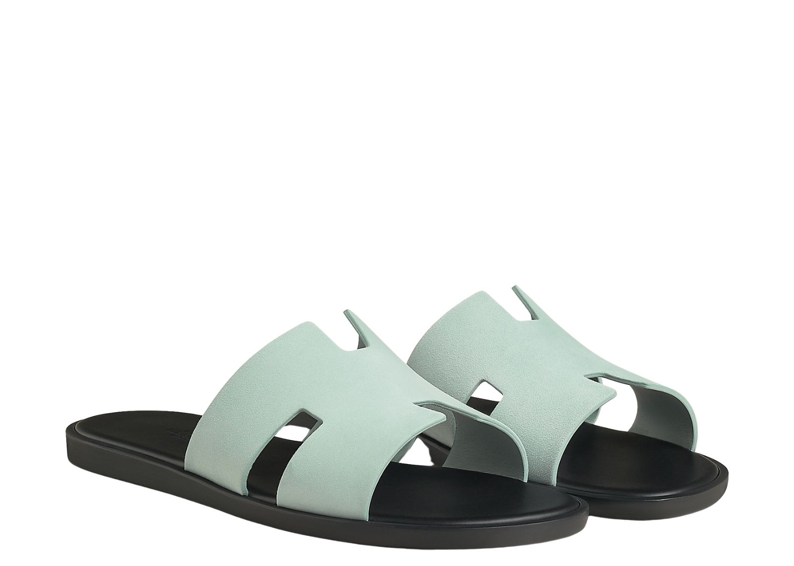 hermes izmir sandal bleu glacier suede 3 1