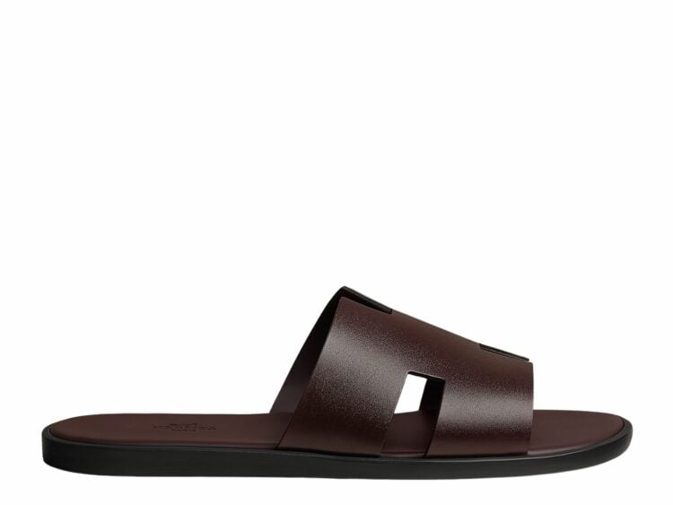 hermes izmir sandal bordeaux smooth calfskin leather 1 1
