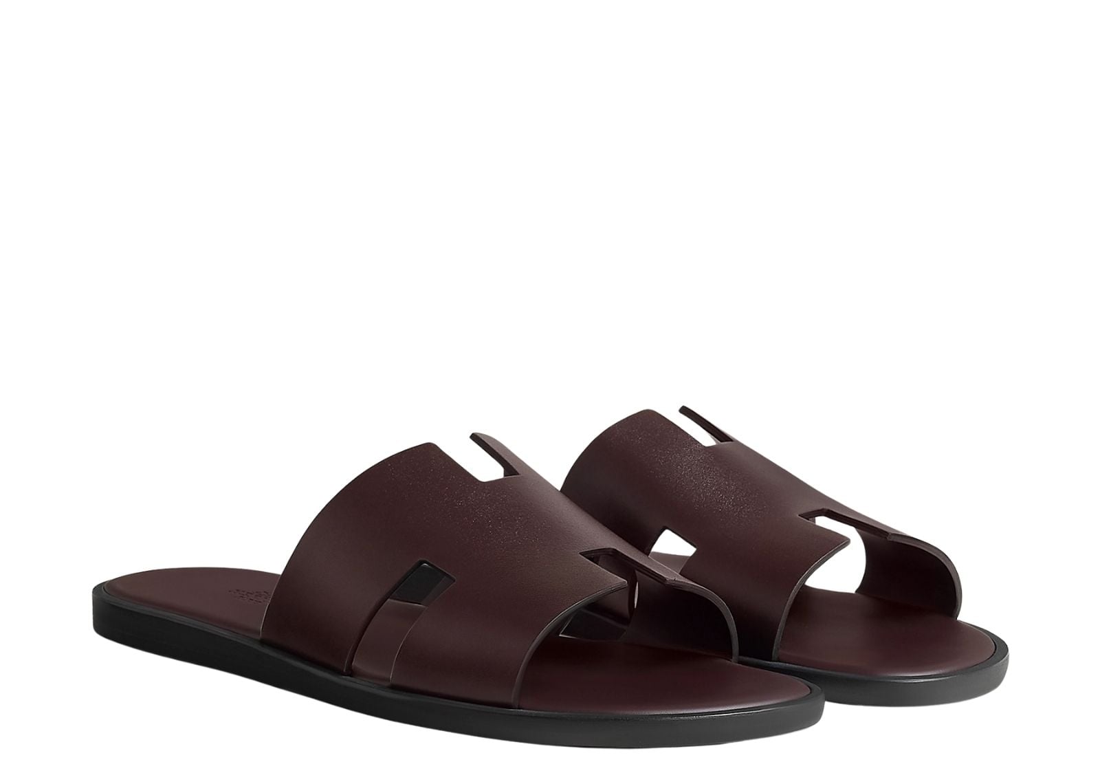 hermes izmir sandal bordeaux smooth calfskin leather 2 1