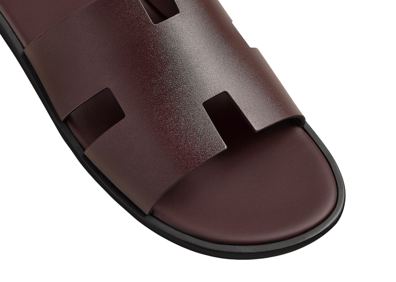 hermes izmir sandal bordeaux smooth calfskin leather 4 1