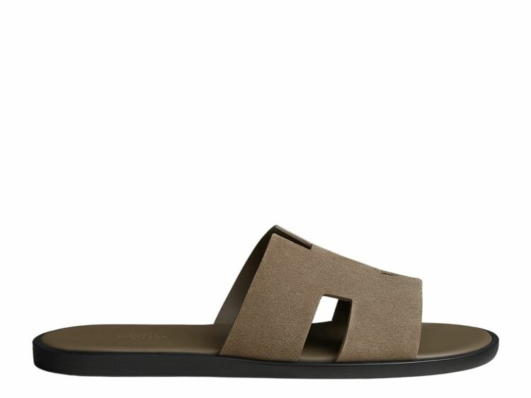 hermes izmir sandal etoupe suede 1 1