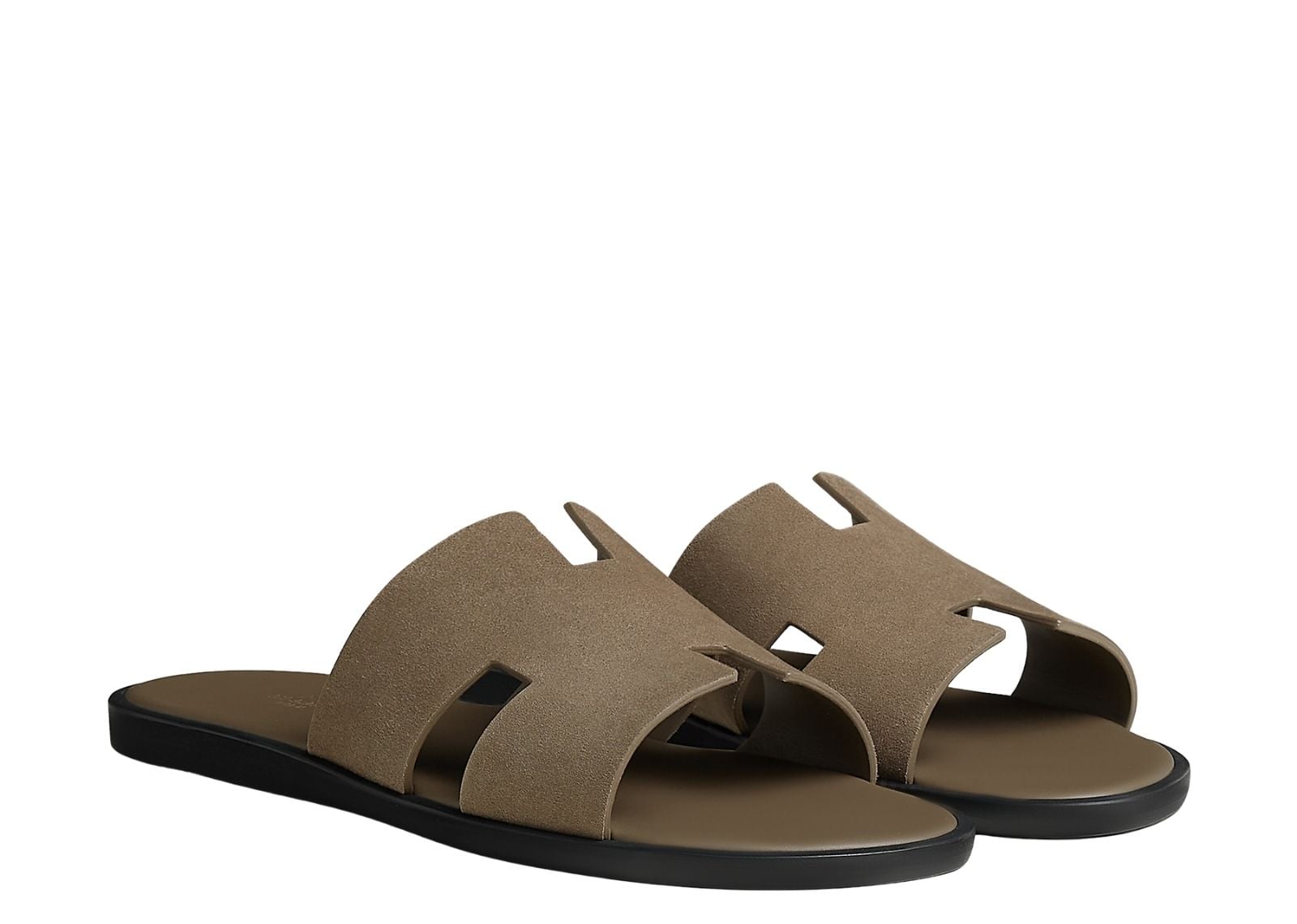 hermes izmir sandal etoupe suede 2 1