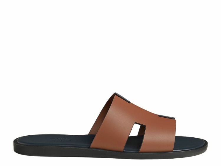 hermes izmir sandal gold navy smooth calfskin leather 1 1