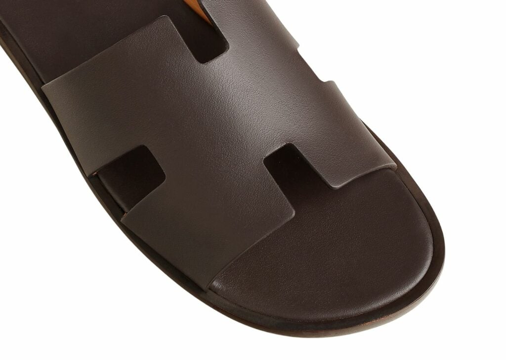 Hermes Izmir Sandal Moka Smooth Calfskin Leather - H041141ZH05390