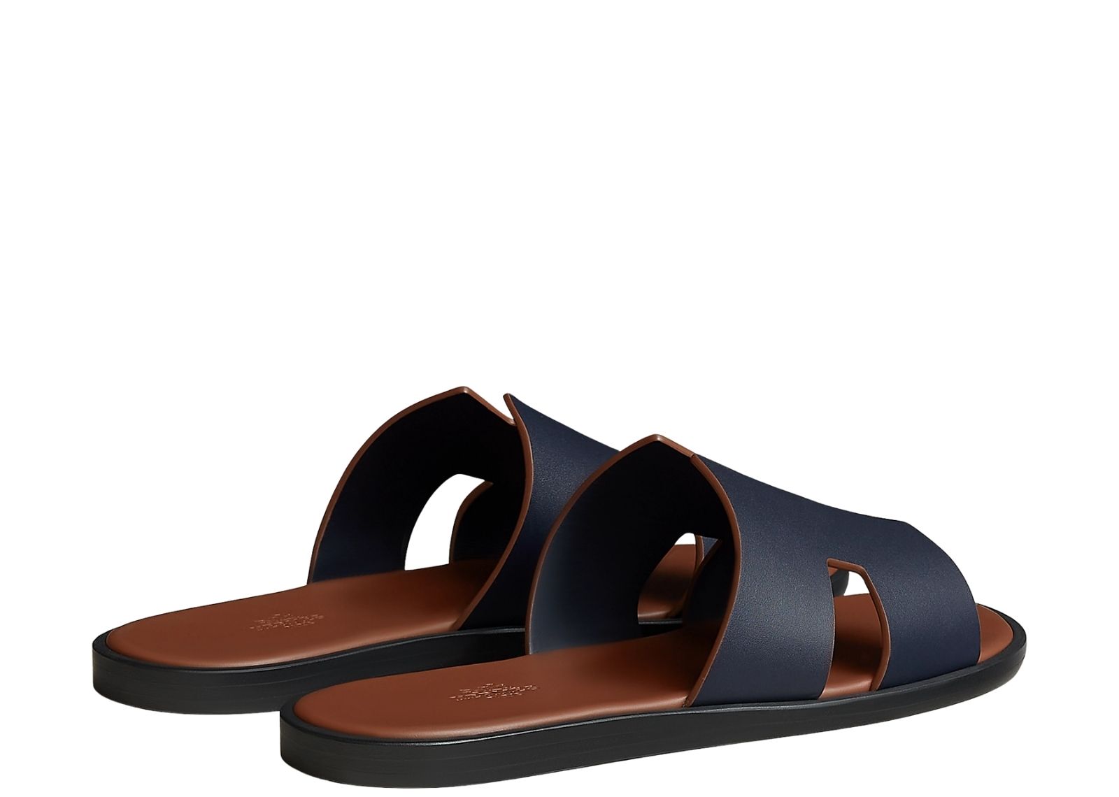 hermes izmir sandal navy gold smooth calfskin leather 3 1