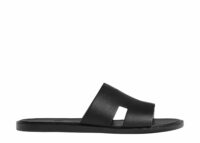 hermes izmir sandal noir smooth calfskin leather 1 1