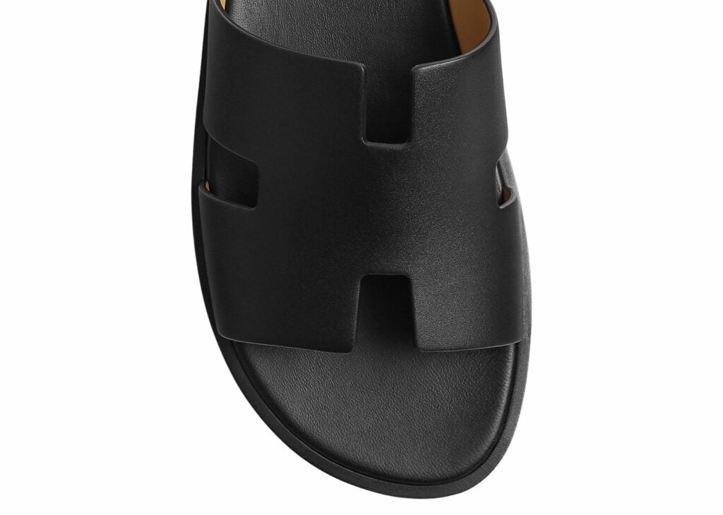 Hermes Izmir Sandal Noir Smooth Calfskin Leather - H041141ZH01390
