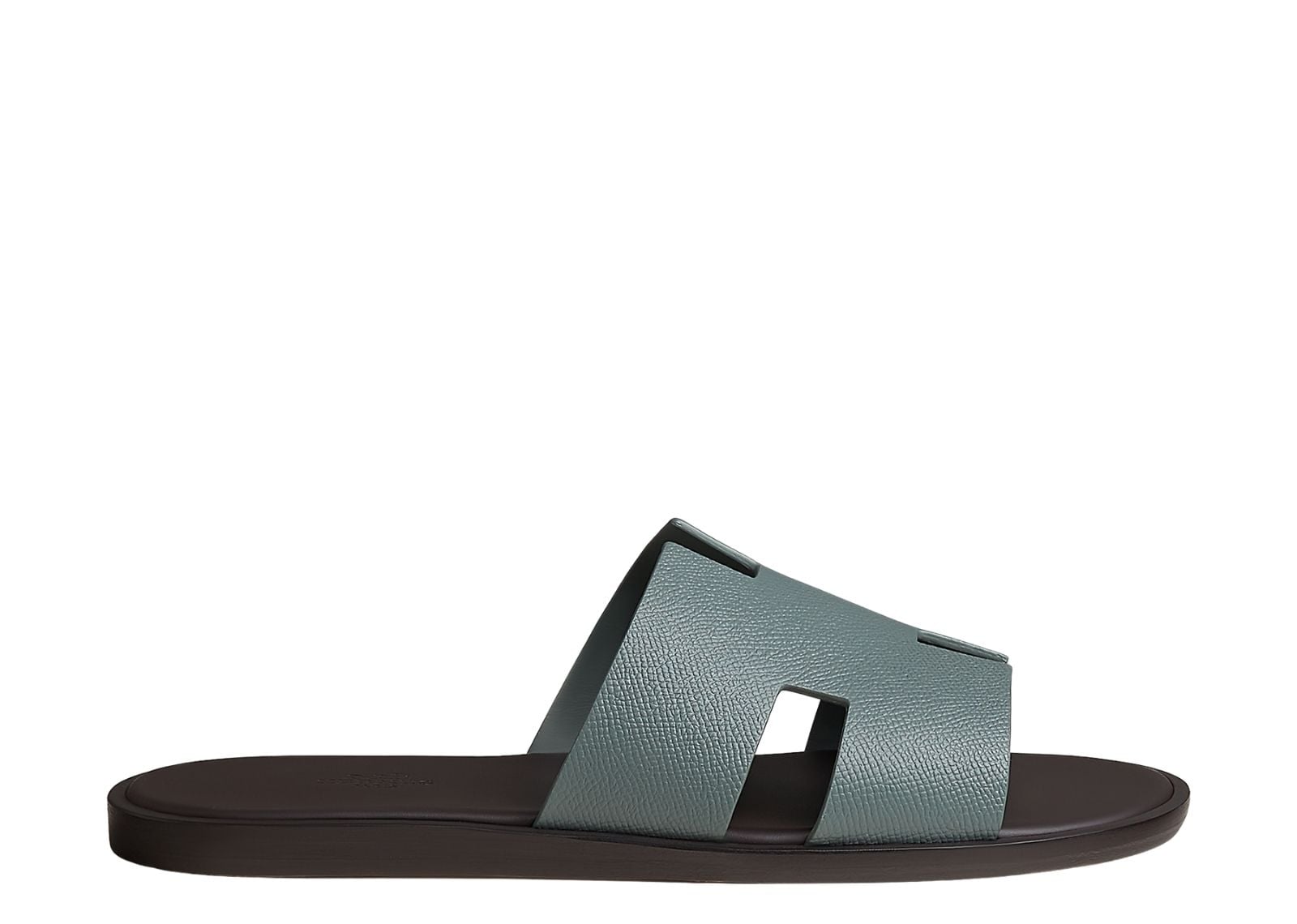 hermes izmir sandal vert cedre marron ebene epsom calfskin leather 1 1
