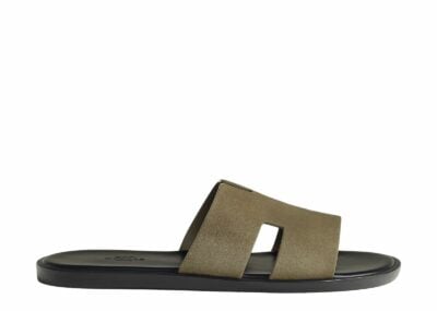 hermes izmir sandal vert toundra suede 1 1