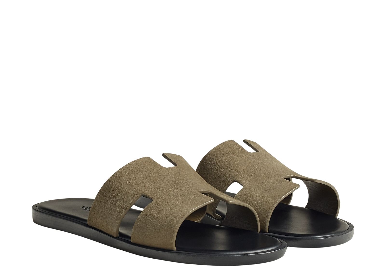 hermes izmir sandal vert toundra suede 2 1
