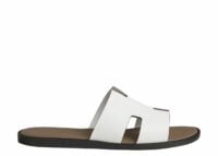 hermes izmir sandal white etoupe smooth calfskin leather 1 1