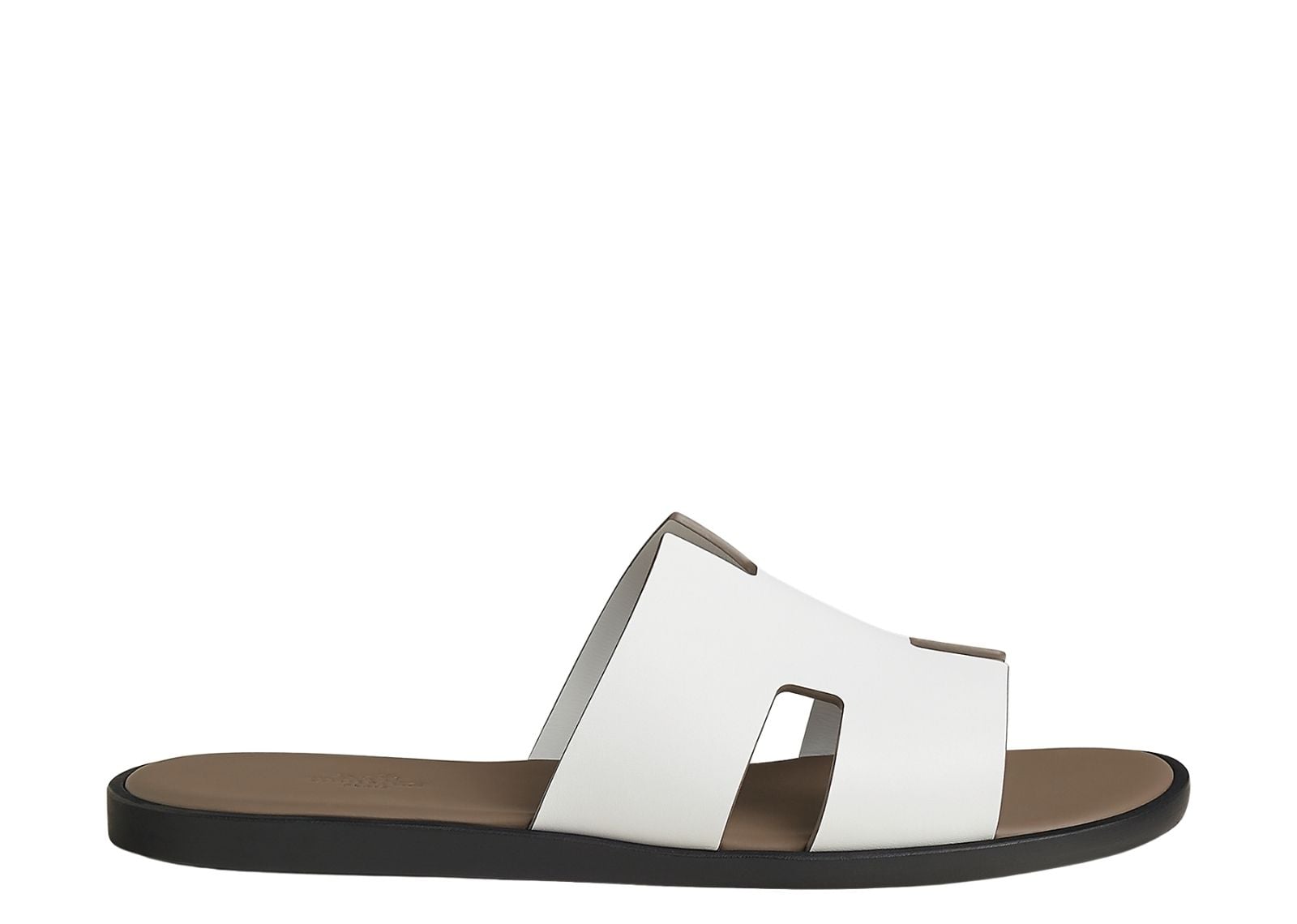 hermes izmir sandal white etoupe smooth calfskin leather 1 1
