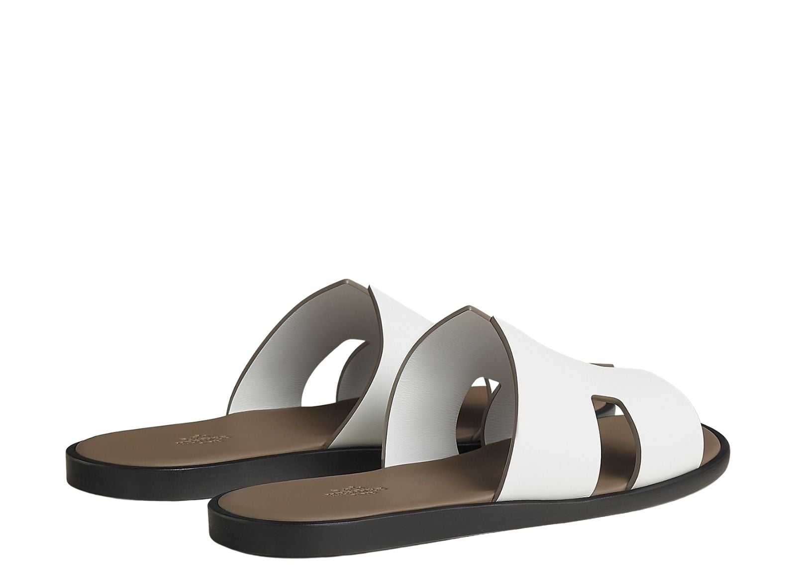 hermes izmir sandal white etoupe smooth calfskin leather 3 1