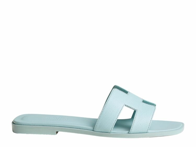 hermes oran sandal bleu brume box calfskin leather 1 1