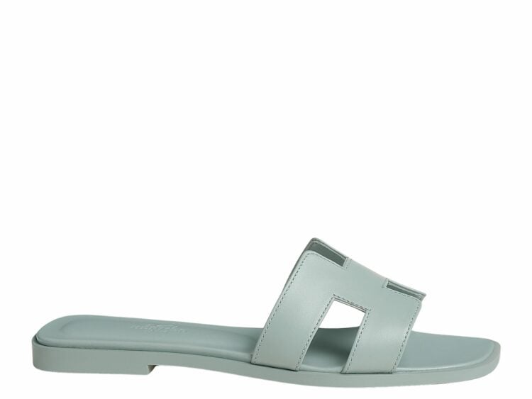 hermes oran sandal bleu glacier box calfskin leather 1 1