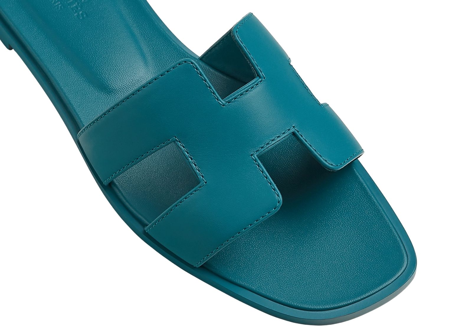 hermes oran sandal bleu iroise box calfskin leather 3 1
