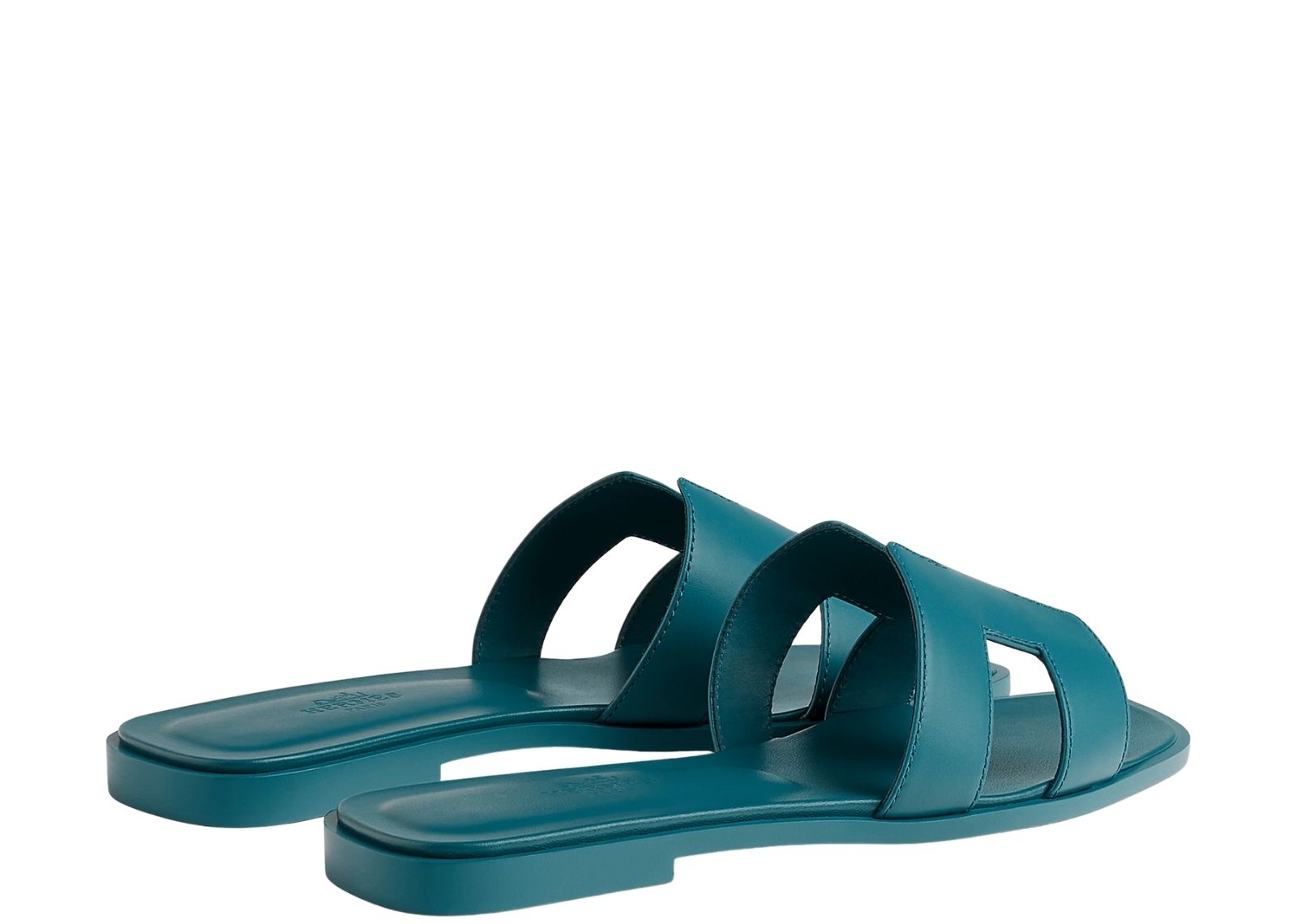 hermes oran sandal bleu iroise box calfskin leather 4 1