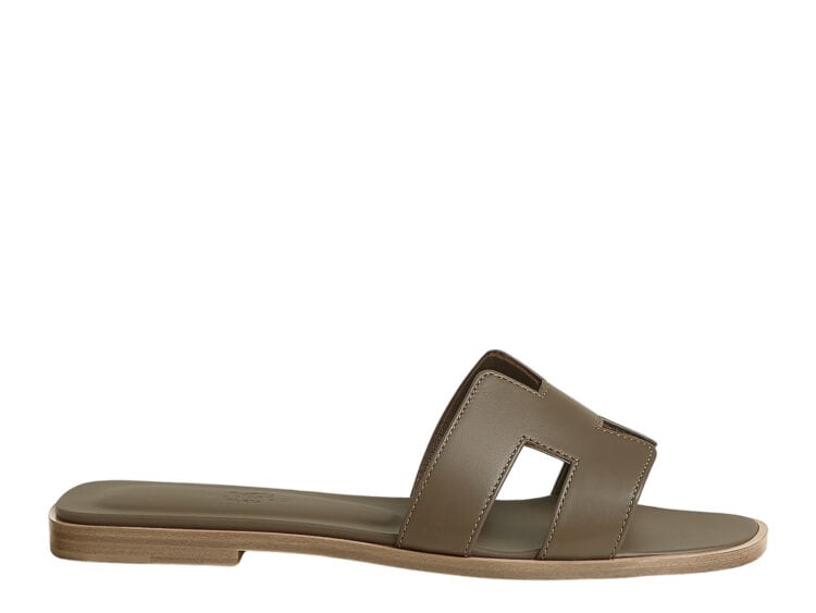 hermes oran sandal etoupe box calfskin leather 1 1