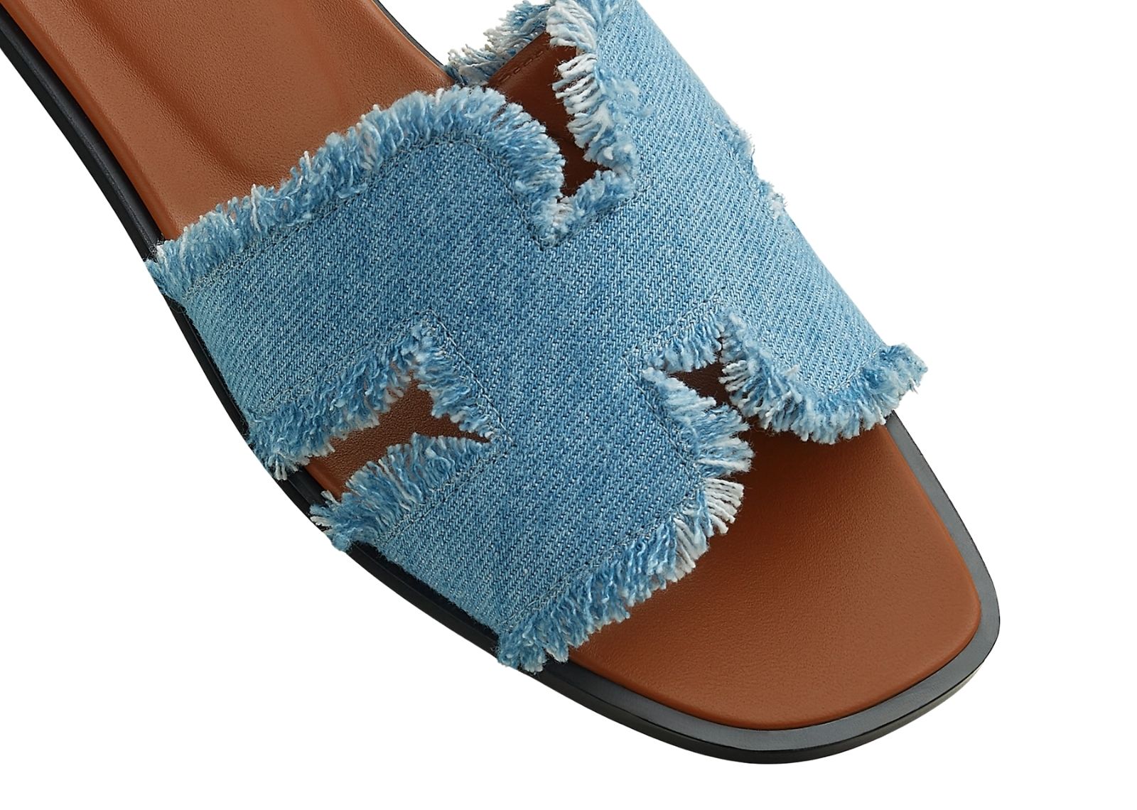 hermes oran sandal light blue box denim sandals 3 1
