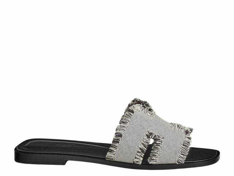 hermes oran sandal prunoir box fabric 1 1