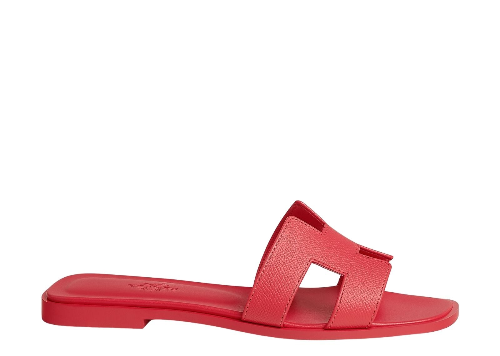 hermes oran sandal rose grenade box calfskin leather 1 1