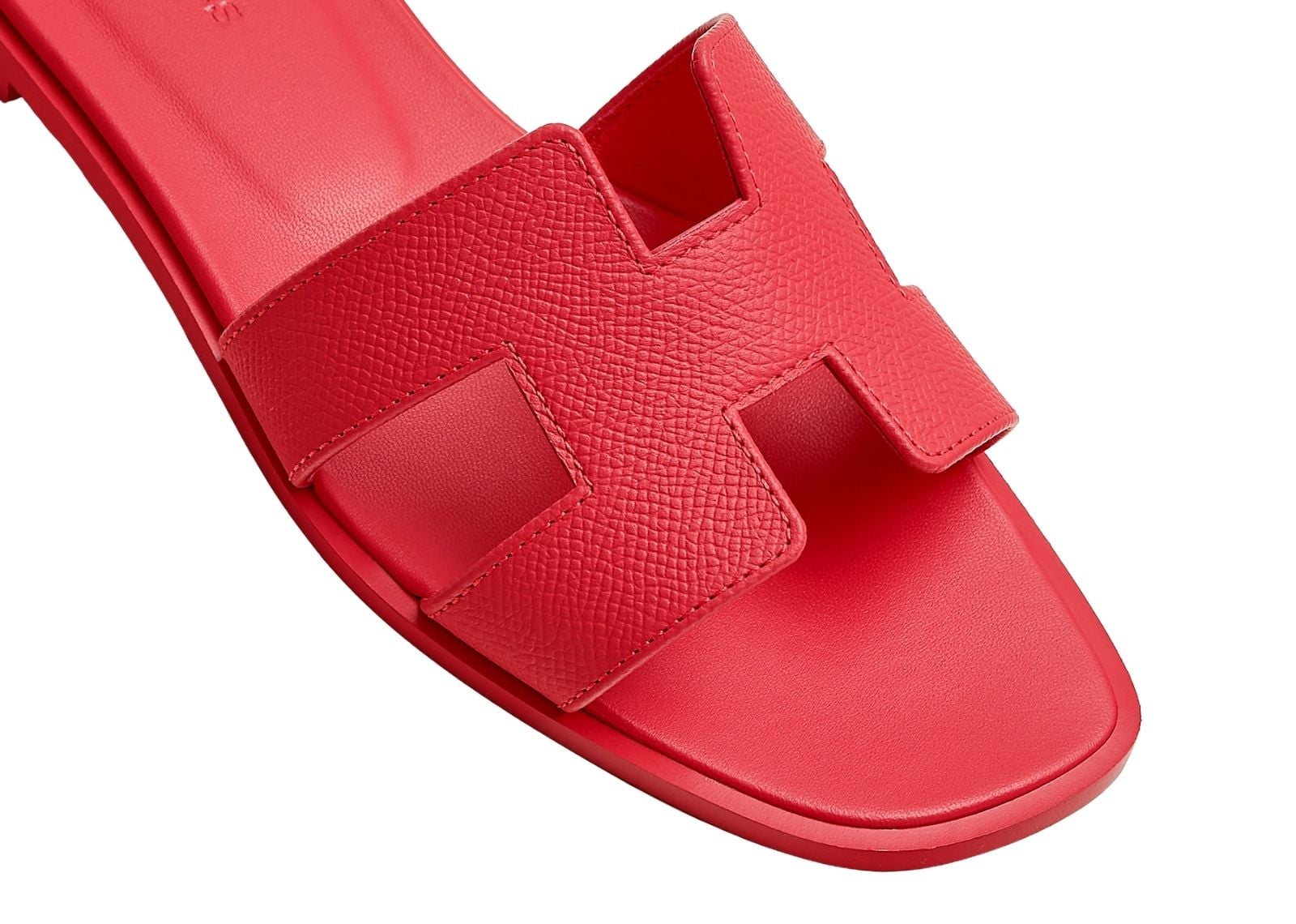 hermes oran sandal rose grenade box calfskin leather 3 1