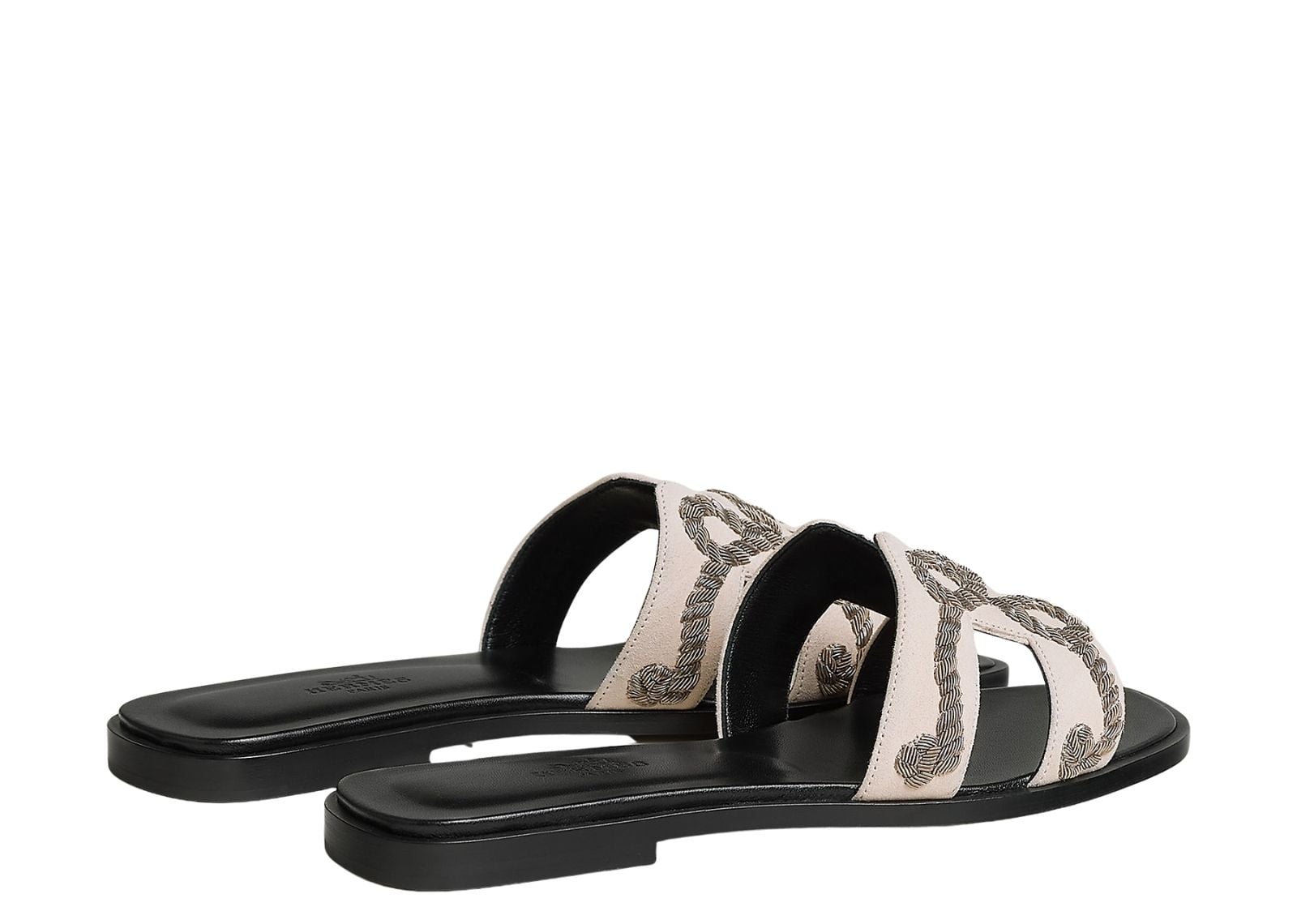 hermes oran sandal rose palomino box suede goatskin 4 1