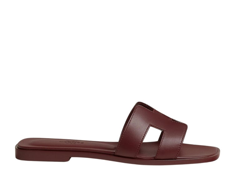 hermes oran sandal rouge h box calfskin leather 1 1