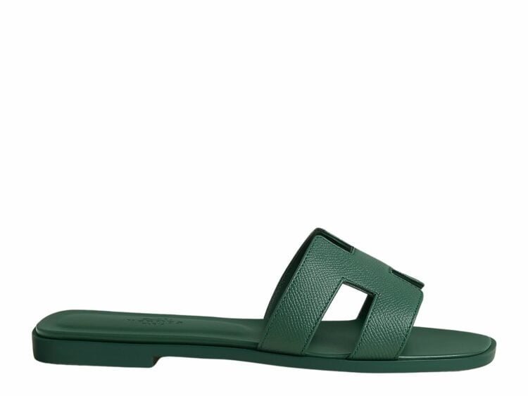 hermes oran sandal vert box calfskin leather 1 1