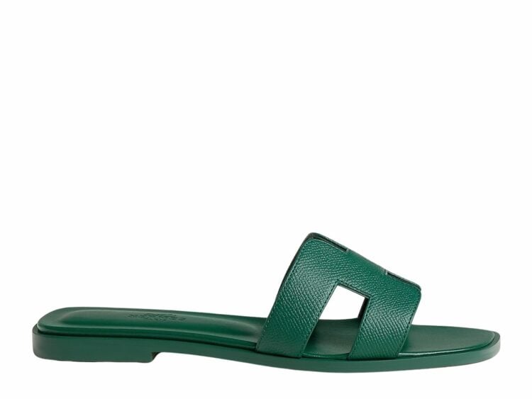 hermes oran sandal vert oyat box calfskin leather 1 1