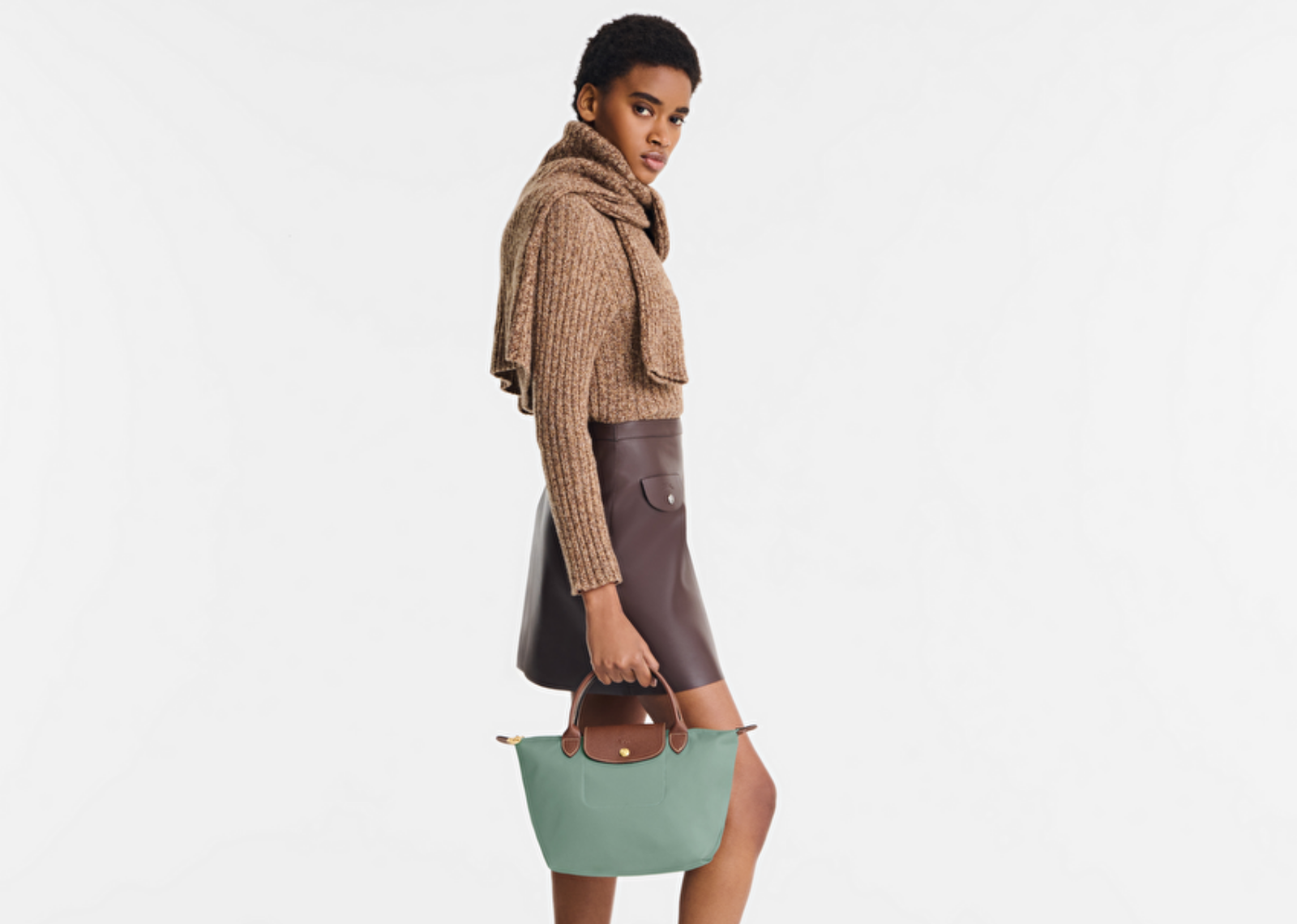 longchamp le pliage green small handbag celadon 2 1