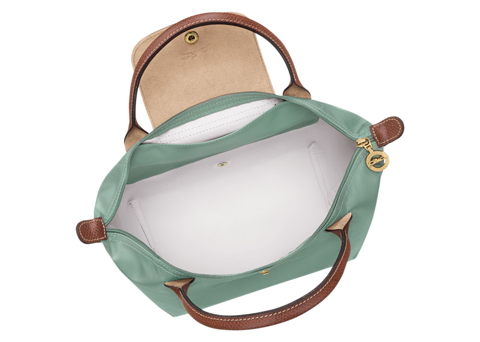 longchamp le pliage green small handbag celadon 3 1