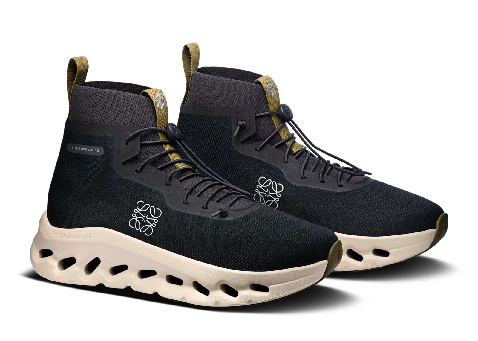 on running cloudtilt hi loewe black oatmeal olive w 5 1
