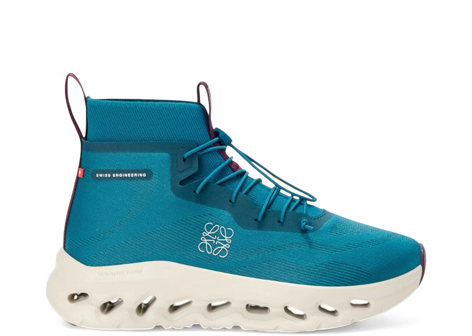 on running cloudtilt hi loewe teal oatmeal burgundy 1 1