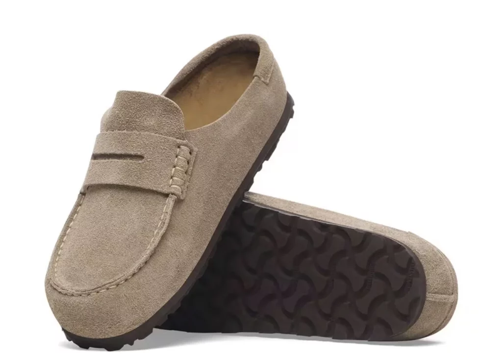 Birkenstock Naples Wrapped トープ26cm Birkenstock Naples Wrapped Suede Leather Taupe - 1029675/1029710