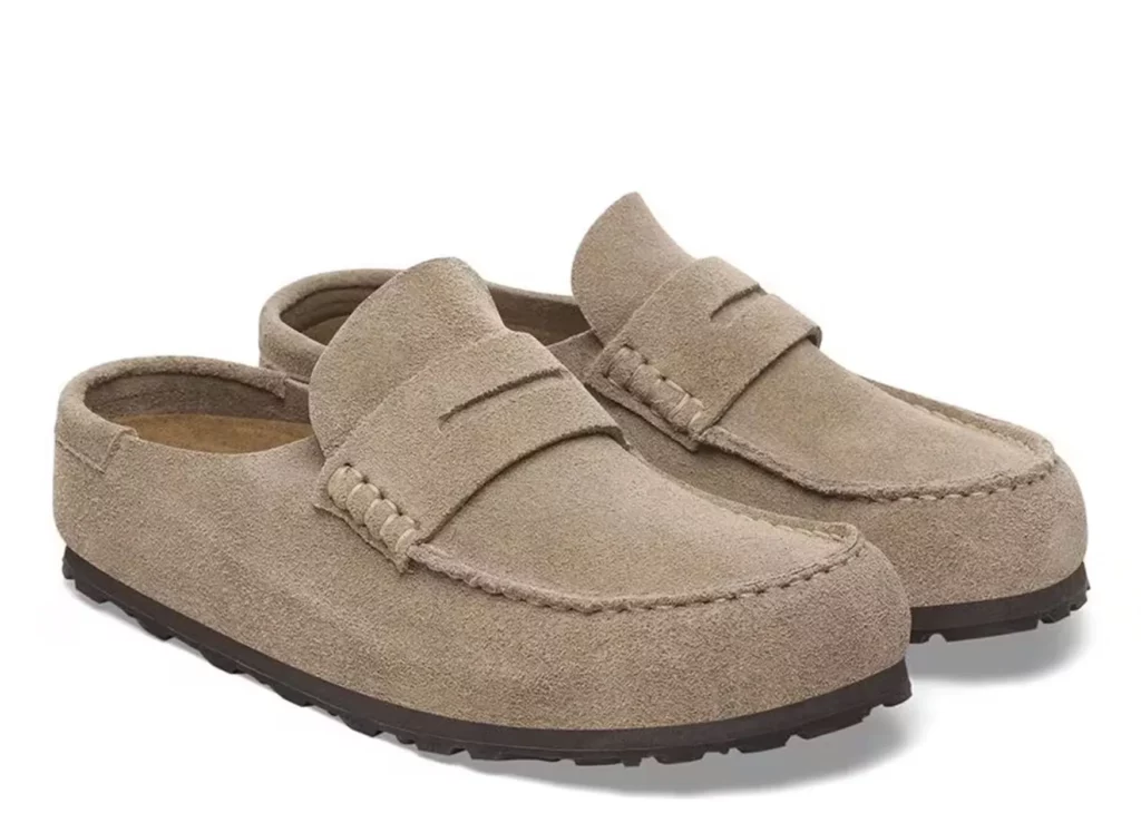 Birkenstock Naples Wrapped Suede Leather Taupe - 1029675/1029710
