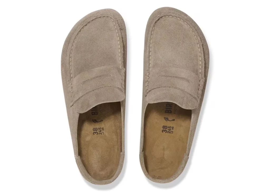 Birkenstock Naples Wrapped Suede Leather Taupe - 1029675/1029710