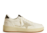 golden goose ball star ice gray suede star glossy black heel tab w 1 1