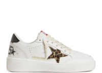 golden goose ball star leopard pony star black laminated heel tab w 1 1