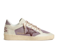 golden goose ball star lilac suede burgundy leather star lilac heel tab w 1 1