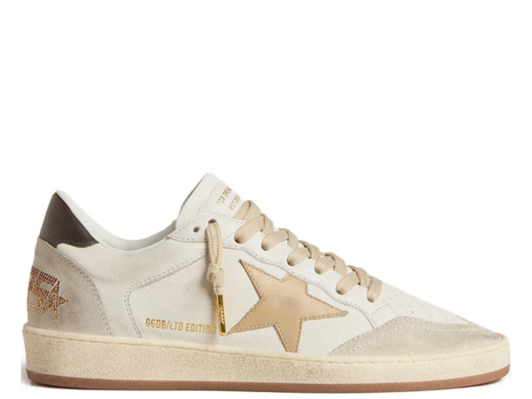golden goose ball star ltd beige star black heel tab w 1 1