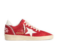 golden goose ball star red suede white leather star red heel tab w 1 1