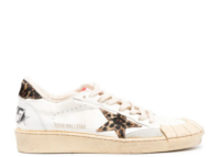 golden goose ball star white nappa leopard pony star leopard heel tab w 1 1
