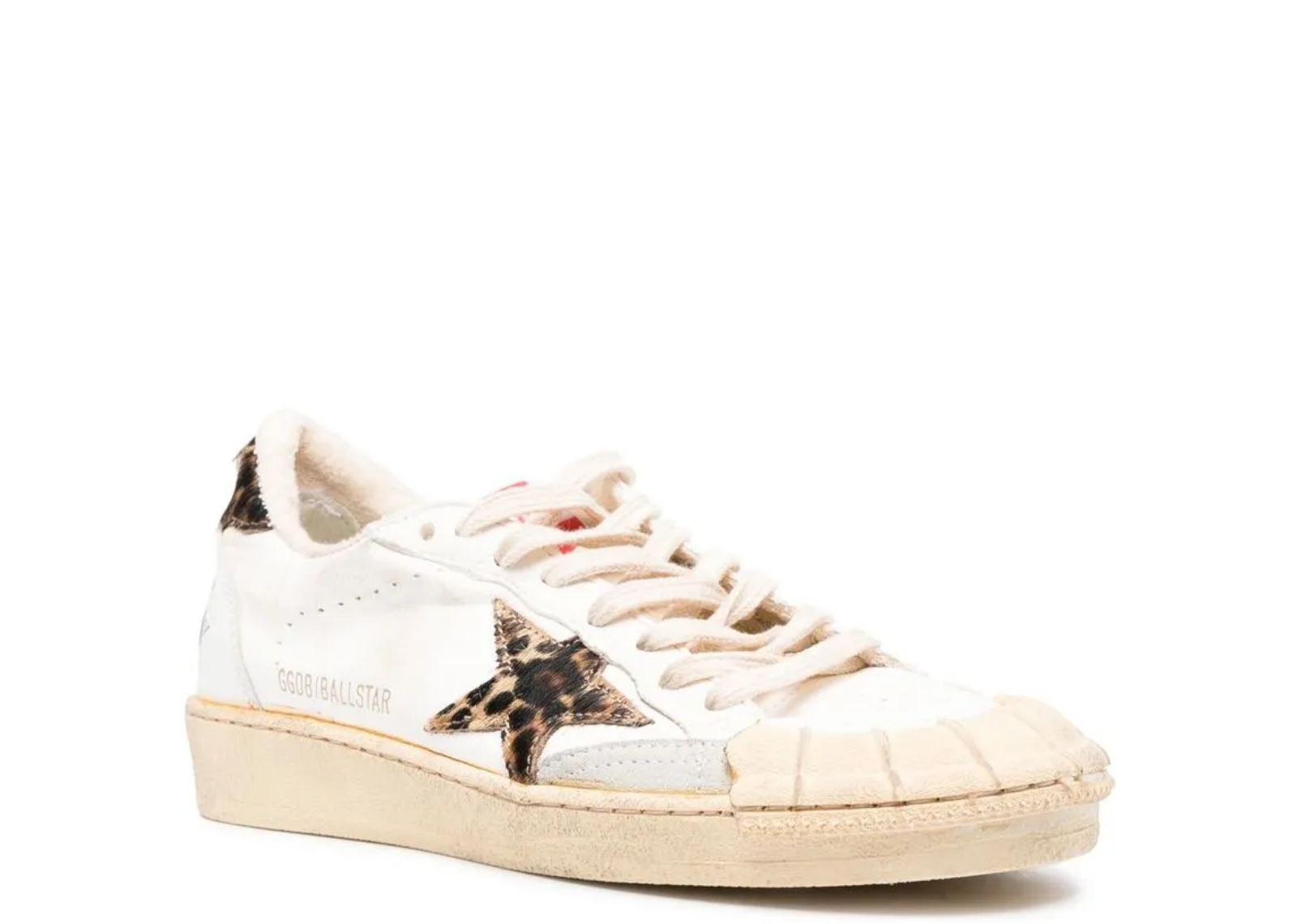 golden goose ball star white nappa leopard pony star leopard heel tab w 2 1