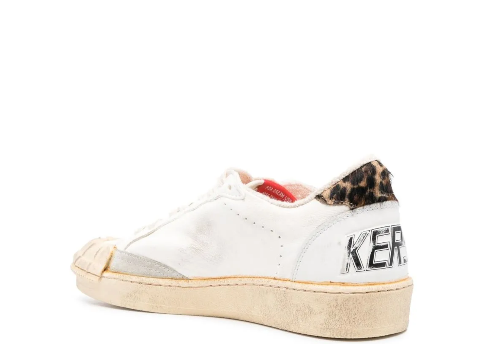 golden goose ball star white nappa leopard pony star leopard heel tab w 3 1