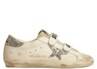 Golden Goose Old School Silver Glitter Star Ice Gray (W)