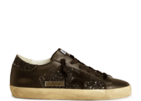 Golden Goose Super-Star Black Glitter Black Suede Star (W)