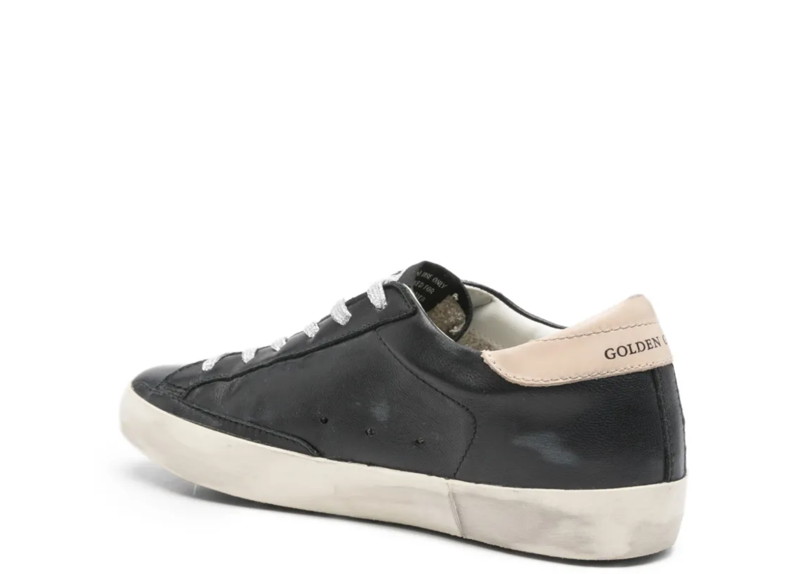 golden goose super star black nappa zebra pony star beige heel tab w 3 1