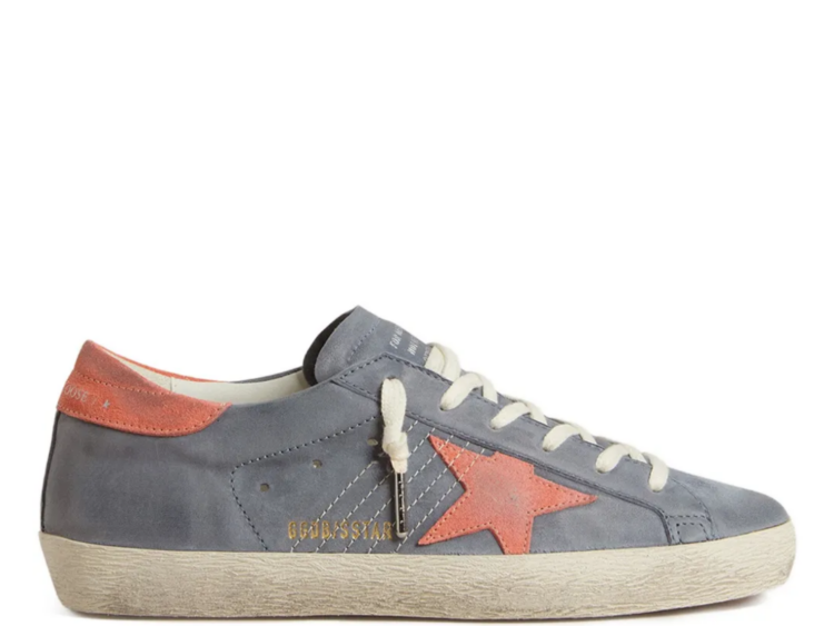 golden goose super star blue nubuck pink suede star w 1 1